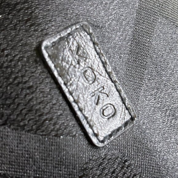 KOKO Black Hobo Bag Large Double Handle Purse Silver Lining Classic Normcore - Picture 5 of 9